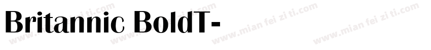 Britannic BoldT字体转换